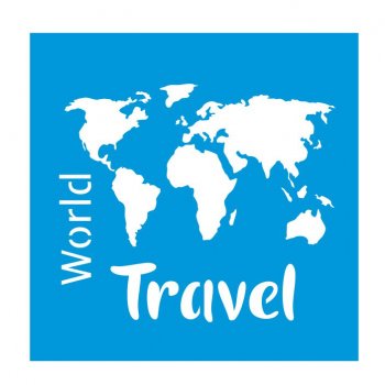 Stencil CR Laser Travel World (P-M-G)