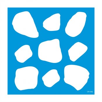 Stencil Pintura Orgânica Abstrato 02 - 30x30