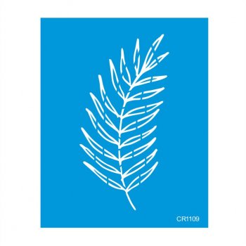 Stencil CR Laser Pintura Orgânica Folhagem Modelo 5 - 20x25