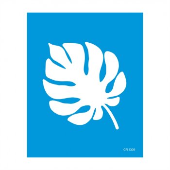 Stencil CR Laser Pintura Orgânica Costela de Adão Modelo 5 - 20x25