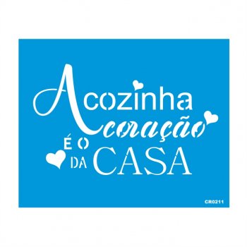 Stencil CR Laser Cozinha - 20x25
