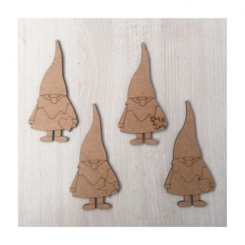 Kit com 4 Duendes em MDF (P-M-G)