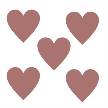 Kit com 10 Etiquetas TAG Coração em Acrílico (P-M-G)