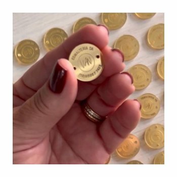 Etiqueta Redonda Personalizada em Acrílico