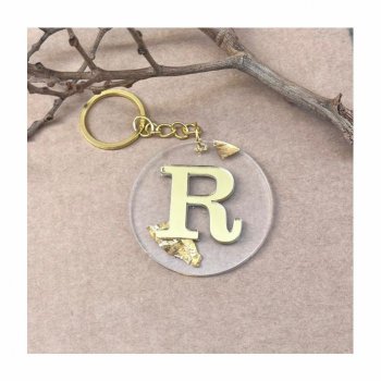 Chaveiro Personalizado em Acrílico Fantasia com Letra