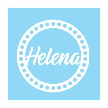 Base para Crochê com Nome Personalizado em MDF BRANCO