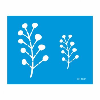 Stencil Pintura Orgânica Galho 02 - 20x25