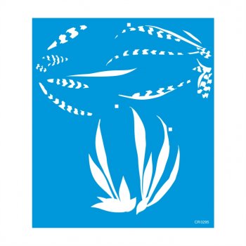Stencil CR Laser Planta Espada São Jorge - 26x30