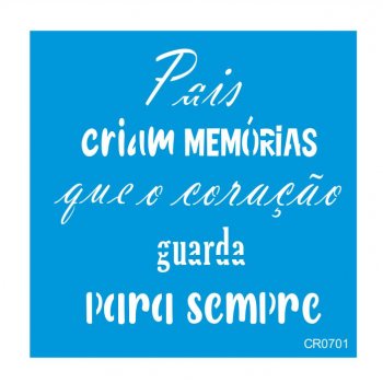 Stencil CR Laser Memórias - (P-M-G)